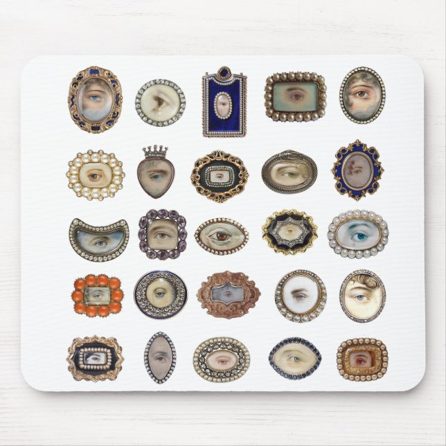 Tapis De Souris Les yeux victoriens de l'amant inspiré, art (Devant)