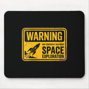 Tapis De Souris L'Espace Drôle Des Femmes Peut Parler Constamment 