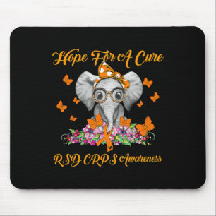 Tapis De Souris L'espoir éléphant d'une sensibilisation Cure aux S