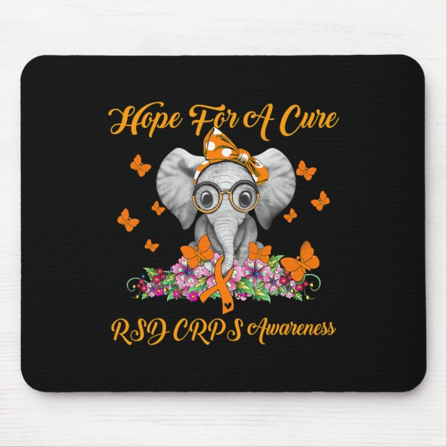 Tapis De Souris L'espoir éléphant d'une sensibilisation Cure aux S (Devant)