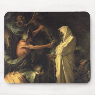 Tapis De Souris L'esprit de Samuel apparaissant à Saul au hous