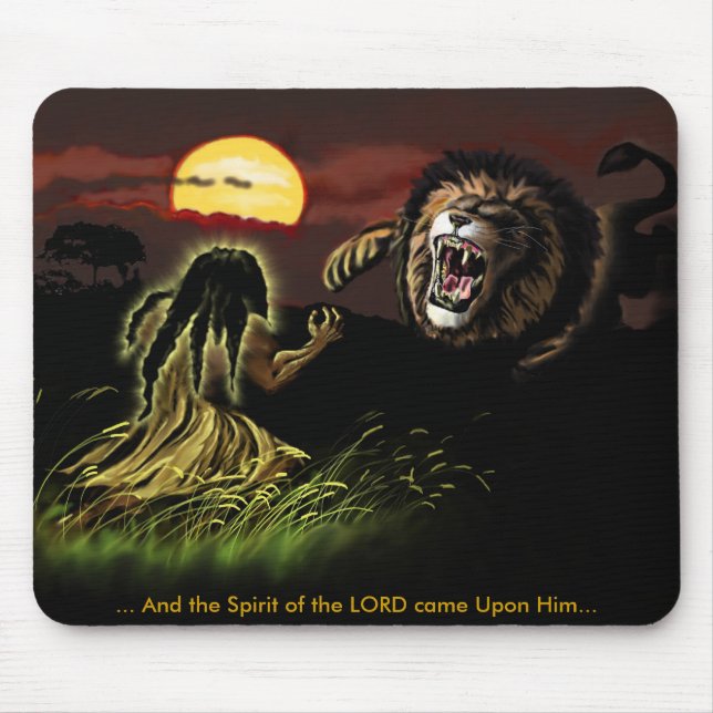 Tapis De Souris L'esprit du SEIGNEUR sur lui (Devant)
