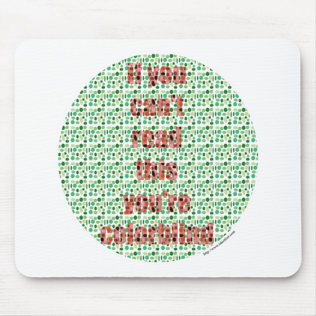 Tapis De Souris L'essai daltonien (Devant)