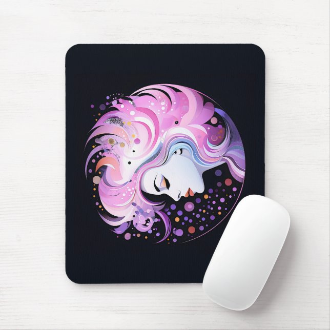 Tapis De Souris "L'essence de l'élégance" Beauté des femmes (Avec souris)