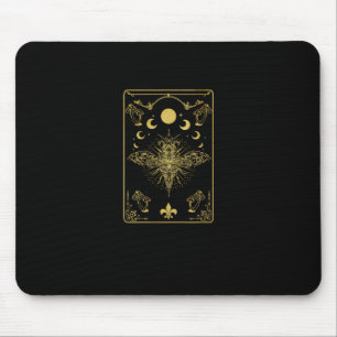 Tapis De Souris l'esthétique cottagecore champignon papillon de nu