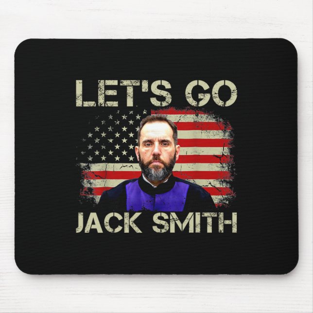 Tapis De Souris Let39s Go Jack Smith Drapeau américain été (Devant)