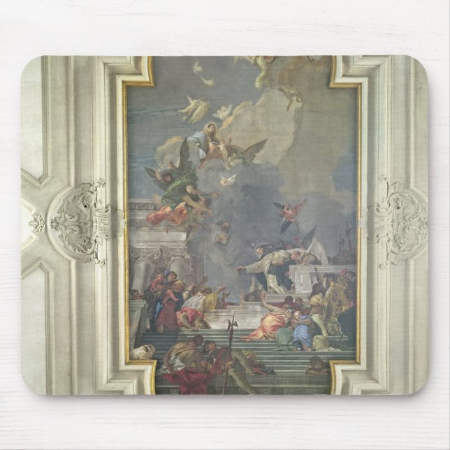 Tapis De Souris L'établissement du chapelet par St Dominic (fres (Devant)