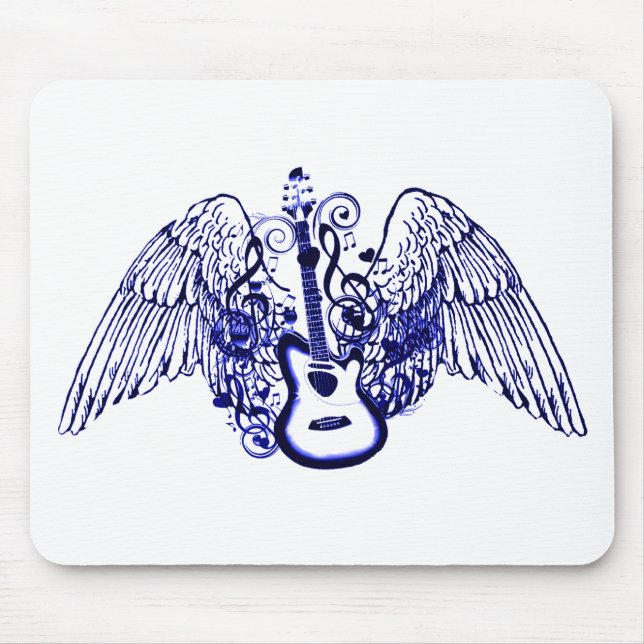 Tapis De Souris Let's Fly,Rock N Roll_ (Devant)