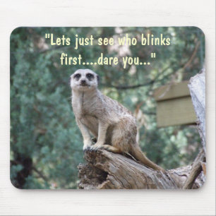 Tapis De Souris "Lets voient qui clignote d'abord." mousepad.