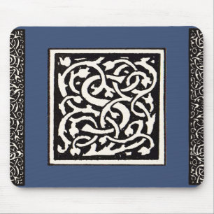 Tapis De Souris Lettre Art Nouveau S Monogramme Vintage
