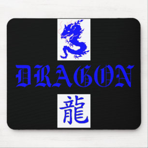 Tapis De Souris Lettre bleue Mousepad d'Asain de dragon