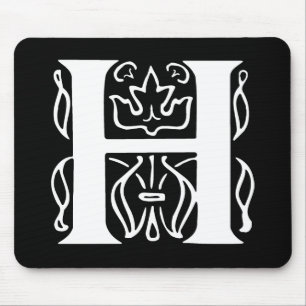 Tapis De Souris Lettre chic H