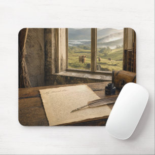 Tapis De Souris Lettre d'amour et plume