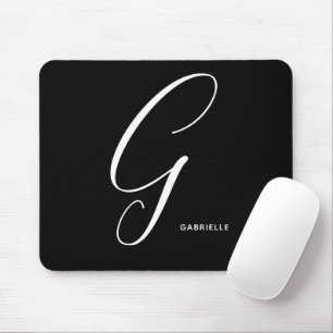 Tapis De Souris Lettre G Black & White