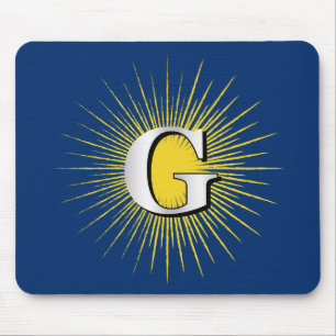 Tapis De Souris Lettre G - symbole maçonnique