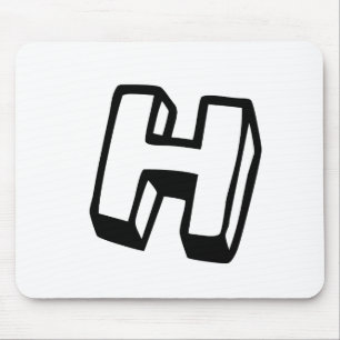 Tapis De Souris Lettre H