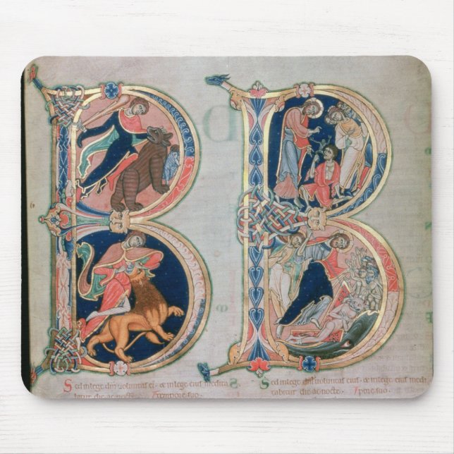 Tapis De Souris Lettre initiale "B" Beatus vir - Blessed est (Devant)