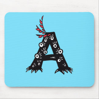 Tapis De Souris Lettre initiale enfants mignons drôles d'un