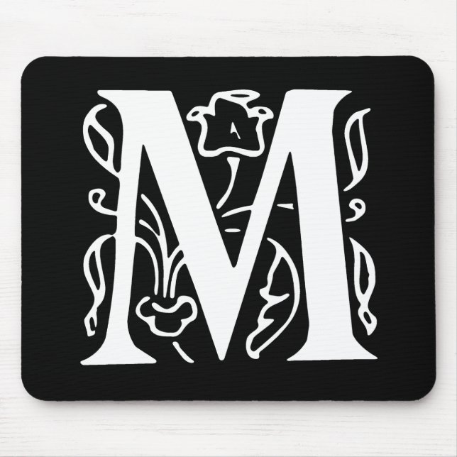 Tapis De Souris Lettre M fantaisie (Devant)