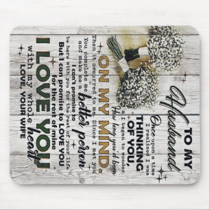 Tapis De Souris Lettre mignonne au mari Bel cadeau Fête des pè