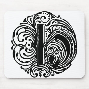 TAPIS DE SOURIS LETTRE MONARIE "H"