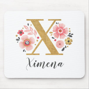 TAPIS DE SOURIS LETTRE MONOGRAPHIQUE ORIGINALE ROUILLE ROUILLÉE O