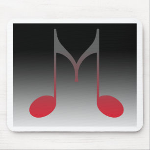 Tapis De Souris Lettre musicale de "M"