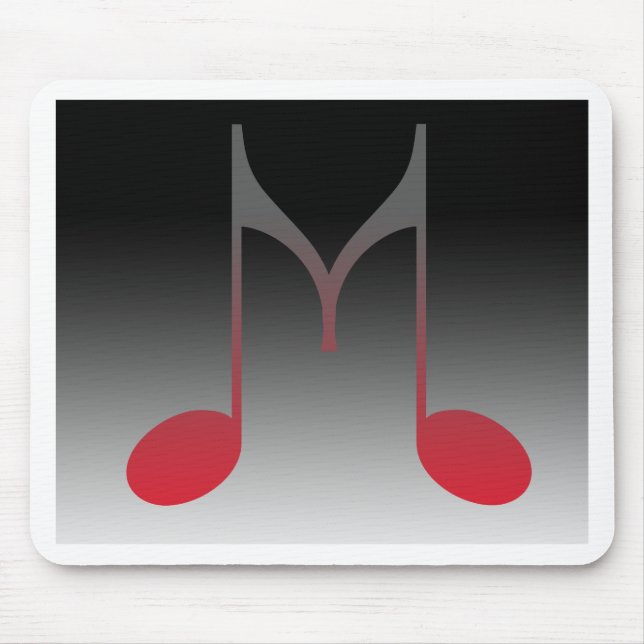 Tapis De Souris Lettre musicale de "M" (Devant)
