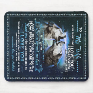 Tapis De Souris Lettre personnalisée à ma femme du mari