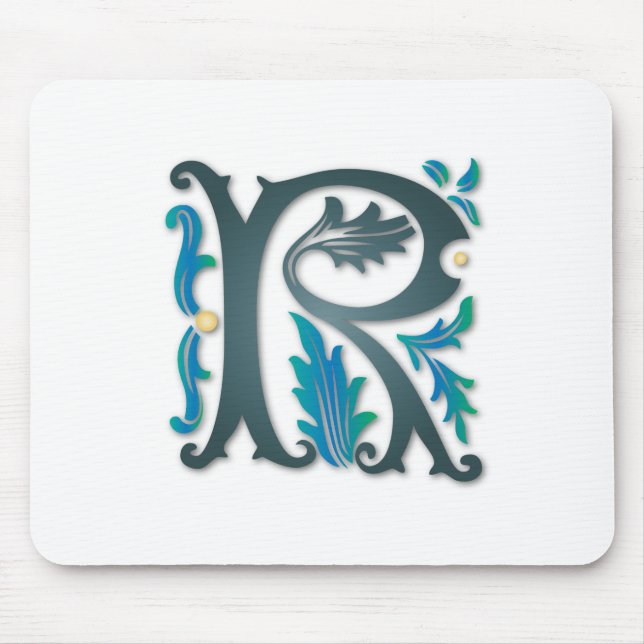 Tapis De Souris Lettre R monogramme (Devant)