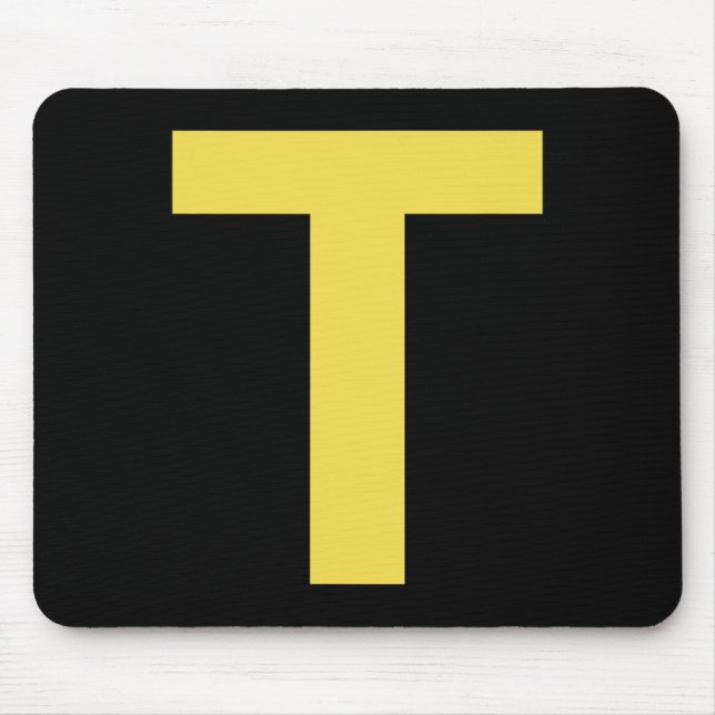 Tapis De Souris Lettre T Fun Chipmunk Group Correspondant Hallowee (Devant)