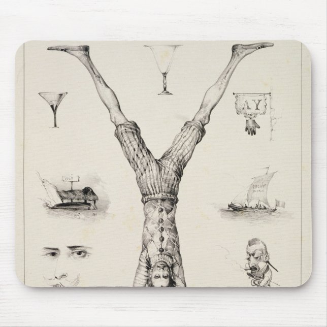 Tapis De Souris Lettre Y d'une amorce d'alphabet (Devant)