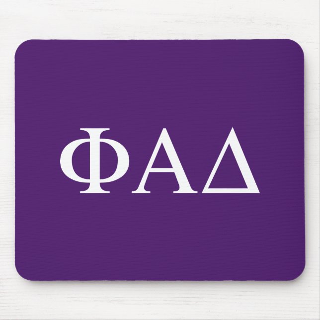 Tapis De Souris Lettres grecques Phi Alpha Delta (Devant)
