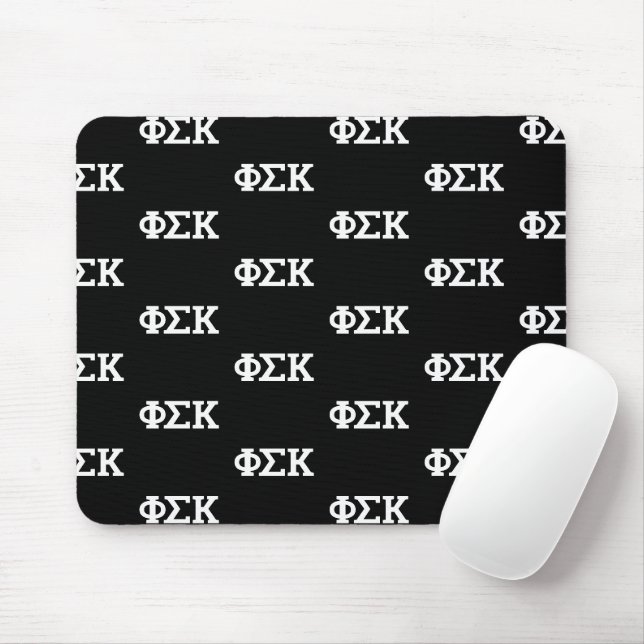 Tapis De Souris Lettres Phi Sigma Kappa (Avec souris)