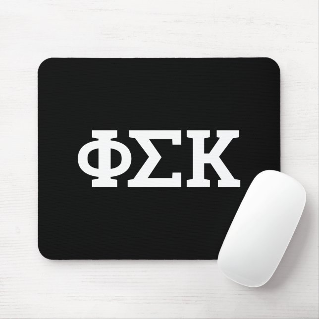 Tapis De Souris Lettres Phi Sigma Kappa (Avec souris)