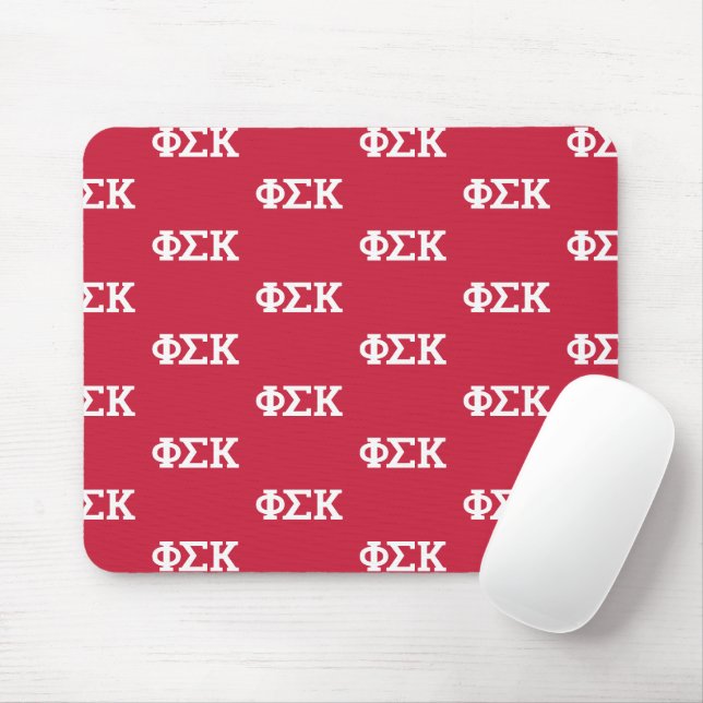 Tapis De Souris Lettres Phi Sigma Kappa (Avec souris)