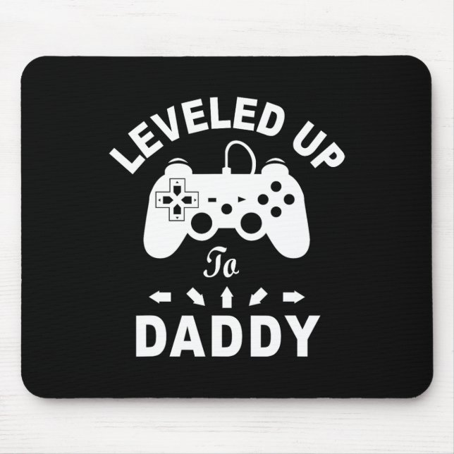 Tapis De Souris Leveled Jusqu'À Papa Jeu Vidéo Papa (Devant)