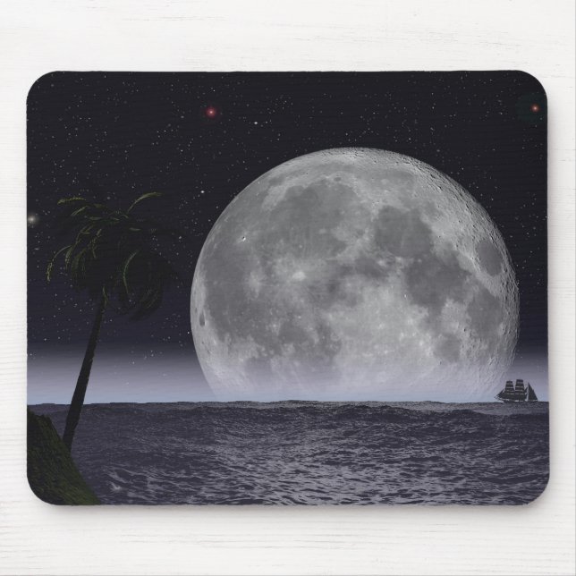 Tapis De Souris Lever de la lune Tropica (Devant)