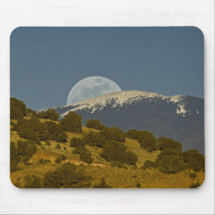 Tapis De Souris Lever de lune sur les montagnes Sangre de Cristo,
