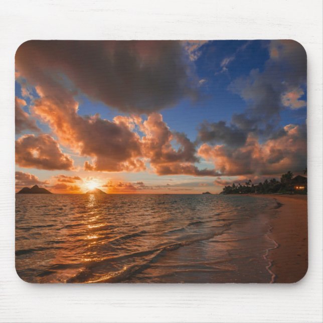 Tapis De Souris Lever de soleil à l'île de Mokulua (Devant)