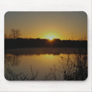 TAPIS DE SOURIS LEVER DE SOLEIL D'HIVER