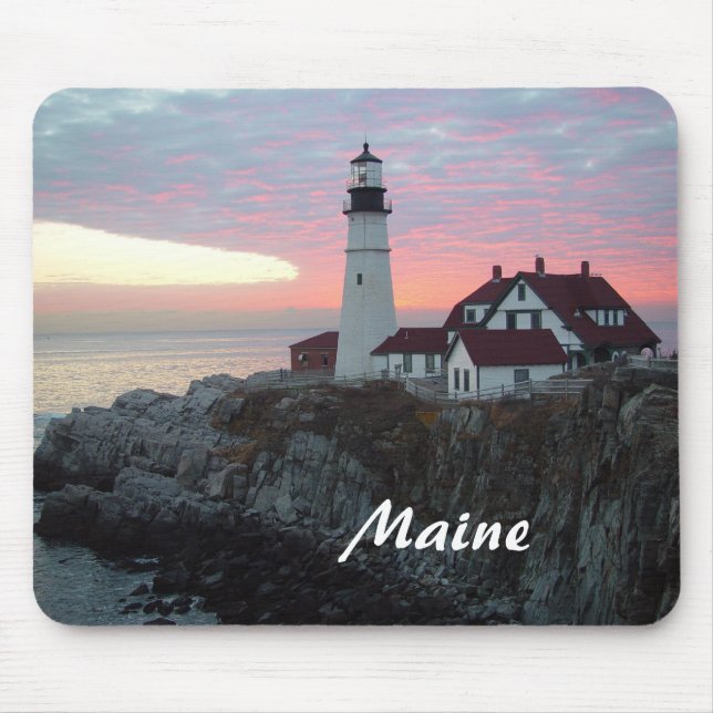 Tapis De Souris Lever de soleil Maine Mousepad de phare de (Devant)
