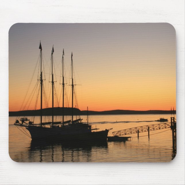 Tapis De Souris Lever de soleil Mousepad de port de barre (Devant)