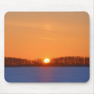 Tapis De Souris Lever de soleil sur la prairie Manitoba, Canada