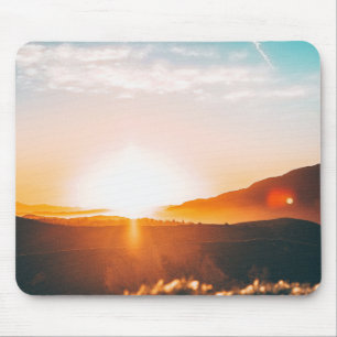 Tapis De Souris lever de soleil sur une montagne