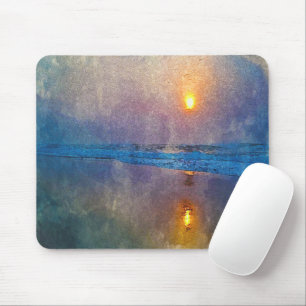 Tapis De Souris Lever du soleil du bord de mer
