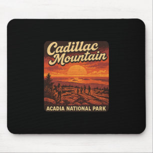 Tapis De Souris Lever du soleil sur la montagne Cadillac dans le M