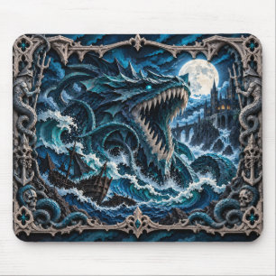 Tapis De Souris Léviathan, Monstre de Papier Découpé