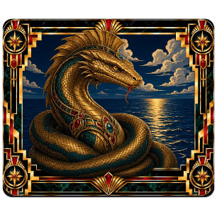 Tapis De Souris Léviathan, mythique Art déco