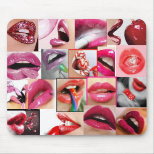 Tapis de souris lèvres